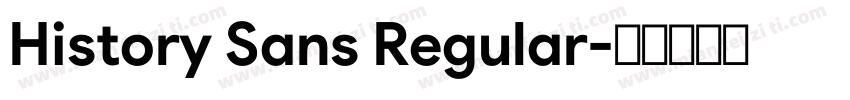 History Sans Regular字体转换
